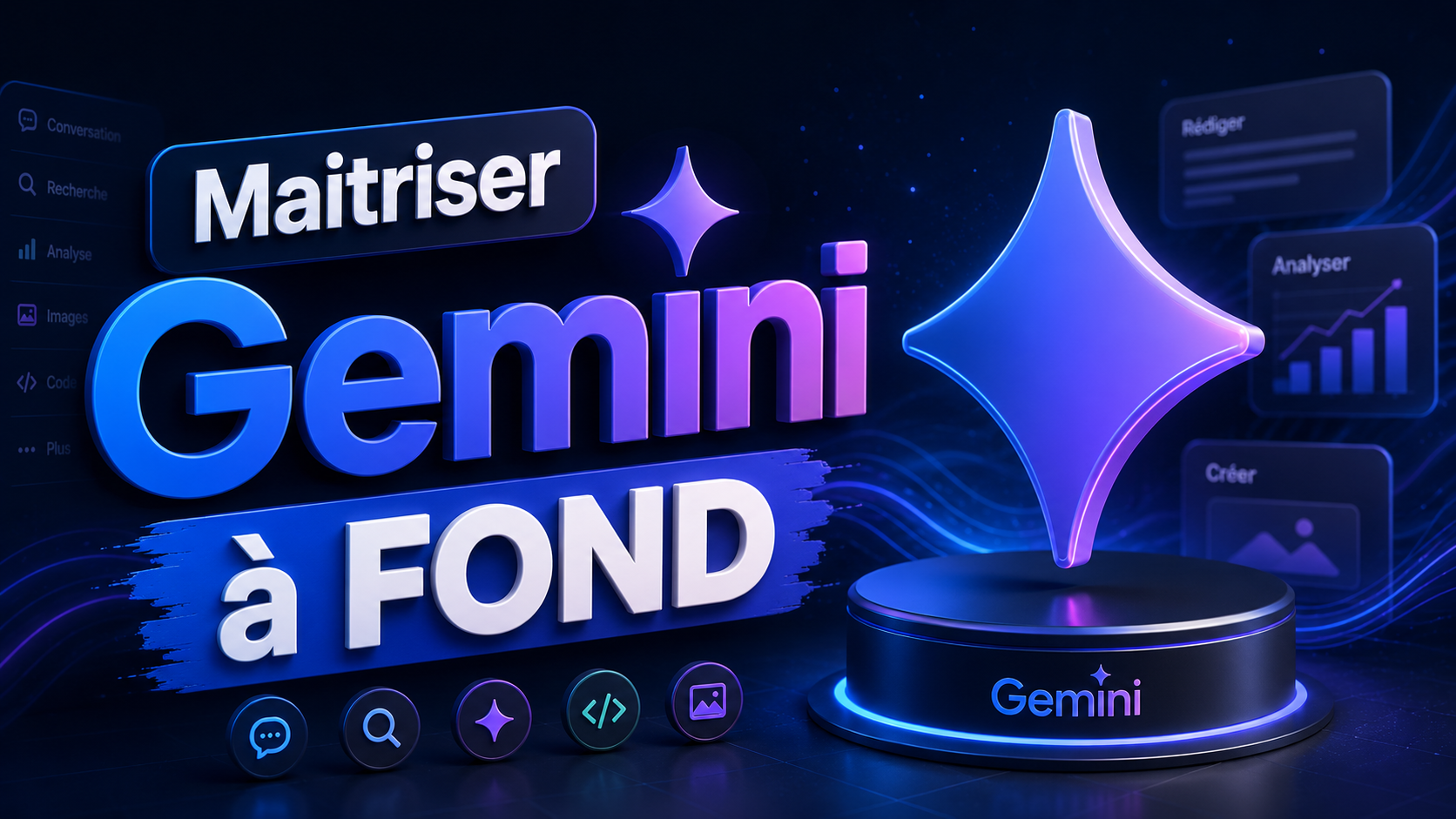 Formation extrêmement avancée sur Gemini et l&rsquo;écosystème GOOGLE AI